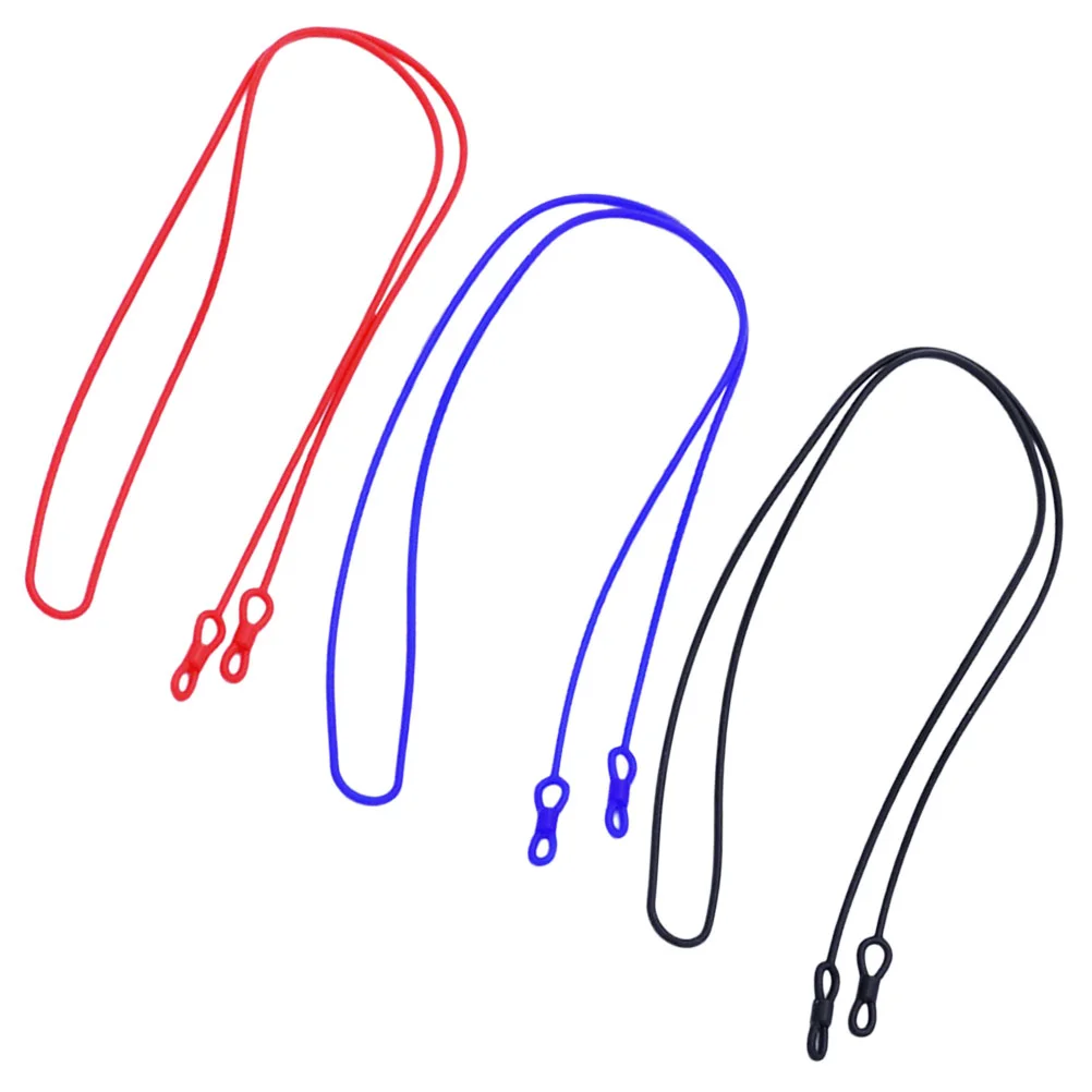 

3Pcs Neck Hanging Eyeglasses Lanyards Anti-wear Glasses Ropes Portable Glasses Lanyards Supplies