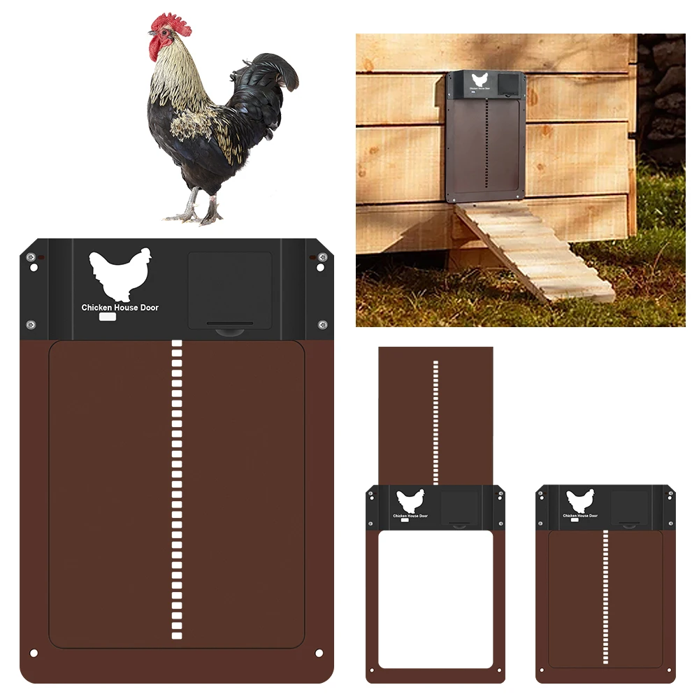 

Automatic Chicken Coop Door Auto Open Close Door Opener Night And Morning Delay Light Sense Door Opener