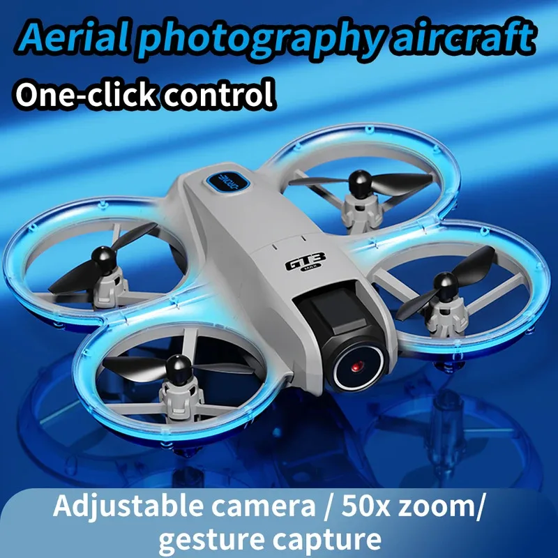 Фото Новый мини-дрон GT3 2026 года со светодиодной подсветкой, складной, с GPS, 8K HD, двойной камерой, бесщеточным двигателем, функцией обхода препятствий, радиоуправляемый FPV квадрокоптер, игрушка, подарок №4