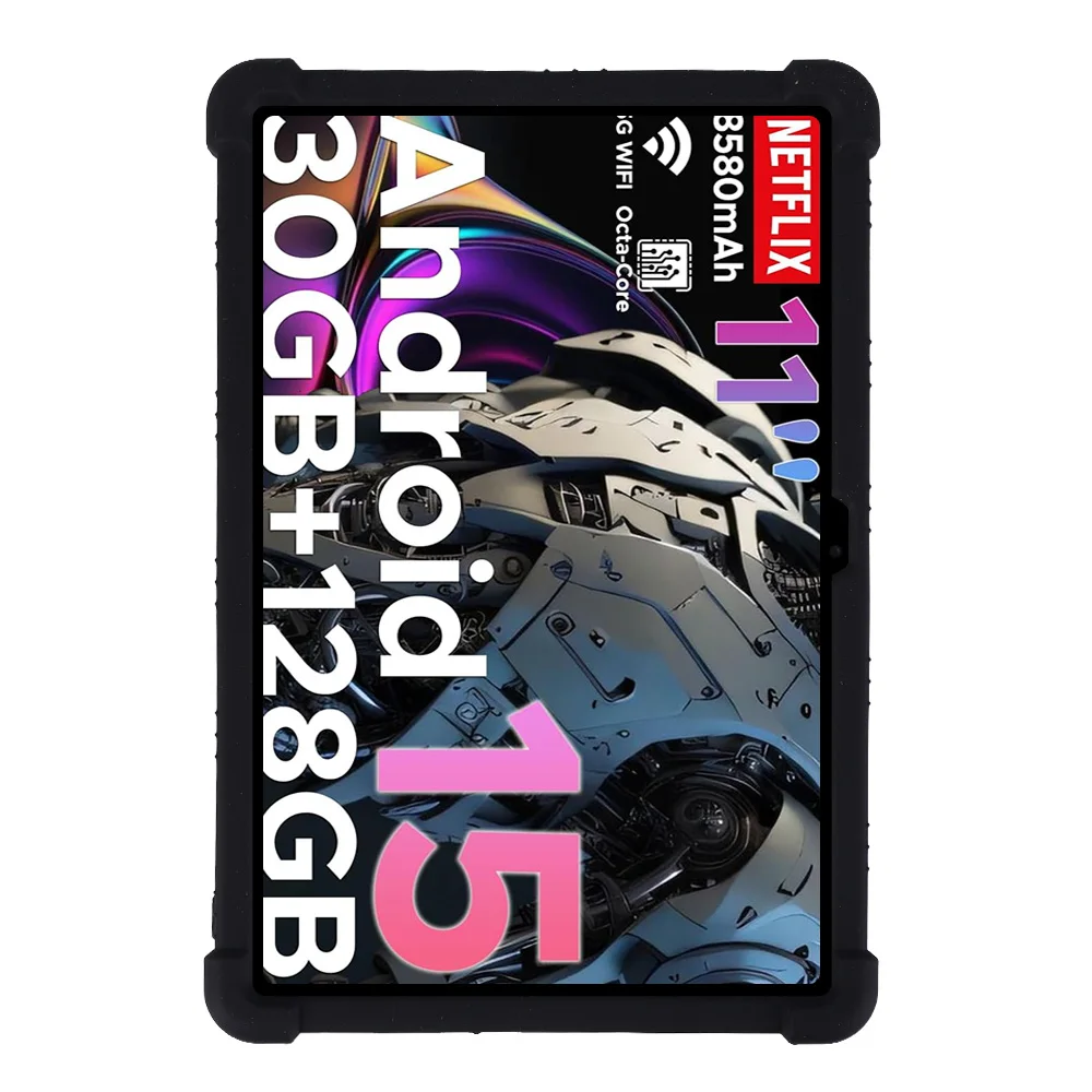 Фото Для планшета DOOGEE Tab A9 +/A9 Pro+, 11 дюймов, DOOGEE Tab A9Pro+, удобный для детей, мягкий силиконовый регулируемый чехол-подставка №5