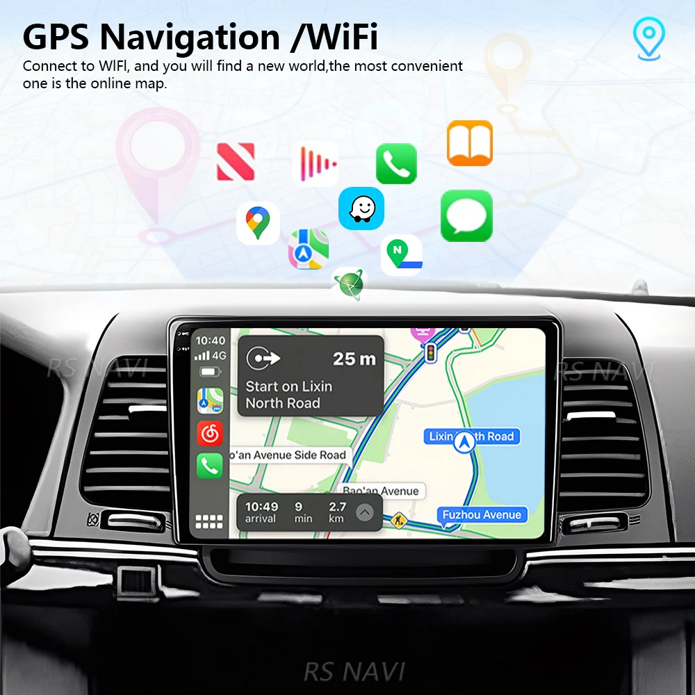 Фото Автомагнитола Android 16 Carplay Auto 2K с беспроводным подключением для KIA Opirus GH 2006-2011, GPS, мультимедиа, стереосистема, головное устройство №4