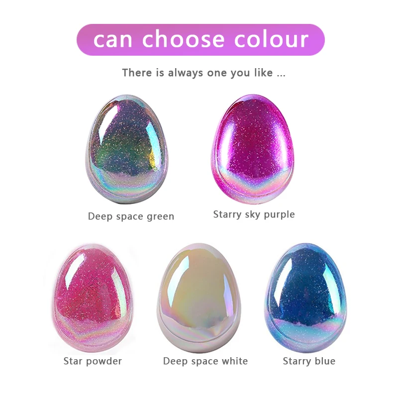 Гребень в форме яйца круглая расческа звездного градиентного цвета не