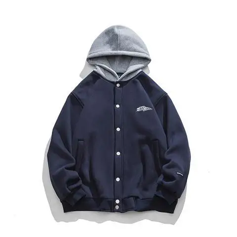 Мужская и женская куртка с капюшоном свободная осенняя универсальная модная