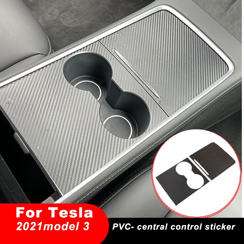 

Для Tesla Model 3/Y, Центральная панель управления, Модифицированная наклейка, зернистость из углеродного волокна