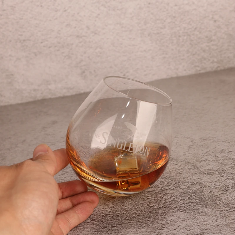 Фото Стакан для виски Scotch Single Malt Whisky Singleton в форме капли/яйца, устойчивый, для ликера, виски, вина, для бара, дропшиппинг №4