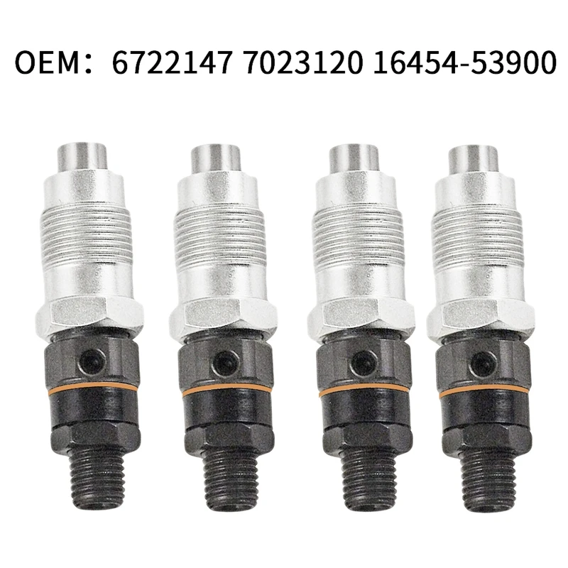 4 шт. топливный инжектор в сборе 6722147 7023120 для Bobcat 341 5600 S150 Kubota L &amp M серии 743-16454