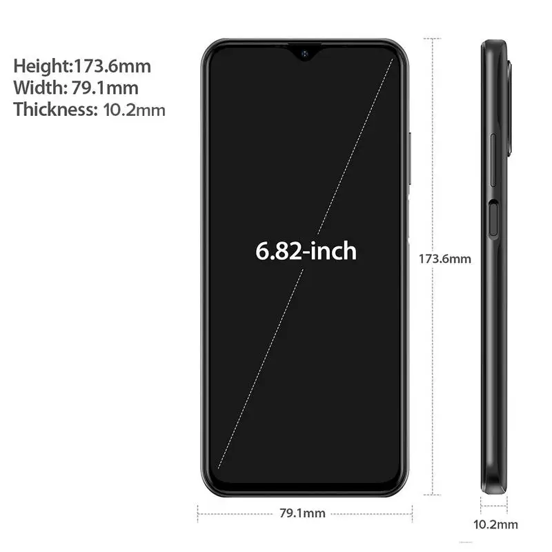 ulefone note 12p smartphone sc9863a octa core processor 6 82 inch hd android 11 os 4gb 64gb 7700mah battery global version free global shipping