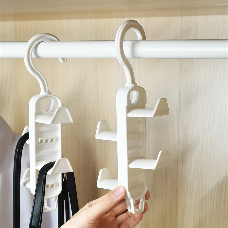 

Space Saving Multi-layer Hanger Hooks Wardrobe Clothes Rack Hanger Organizer Bag Hanger Scarf Belt Hanging Rack Closet Hanger
