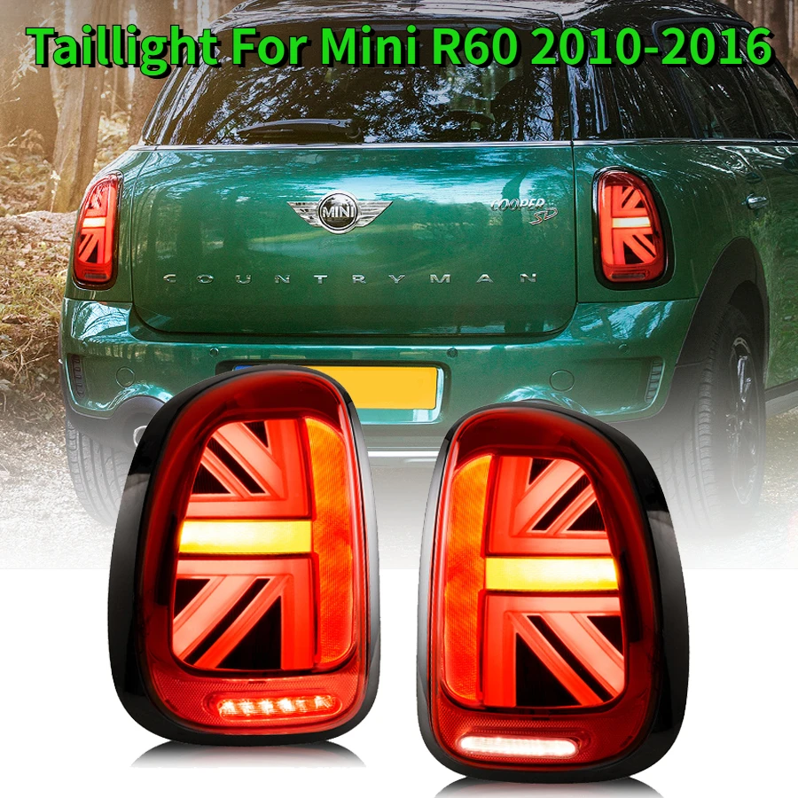 

Светодиодная задняя фара в сборе для мини-уайфера R60 2010-2016 для Mini R60, светодиодные ходовые огни, сигнал поворота, стоп-сигнал, фонарь заднего хода