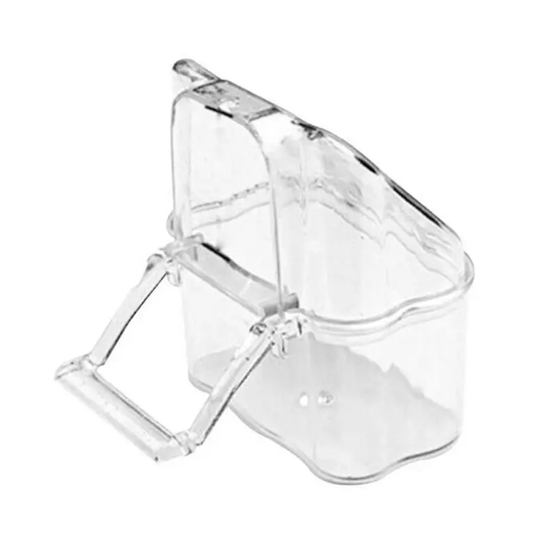 For Cage No Spill Hanging Food Container Plastic Box With Pe