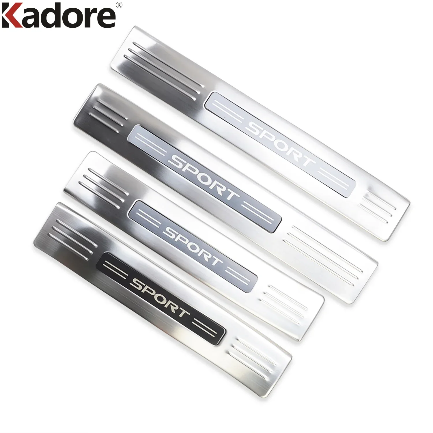 Для Toyota Highlander XU70 Kluger Hybrid 2021-2024 стальная накладка на порог автомобиля, накладка на порог, аксессуары для защиты педали