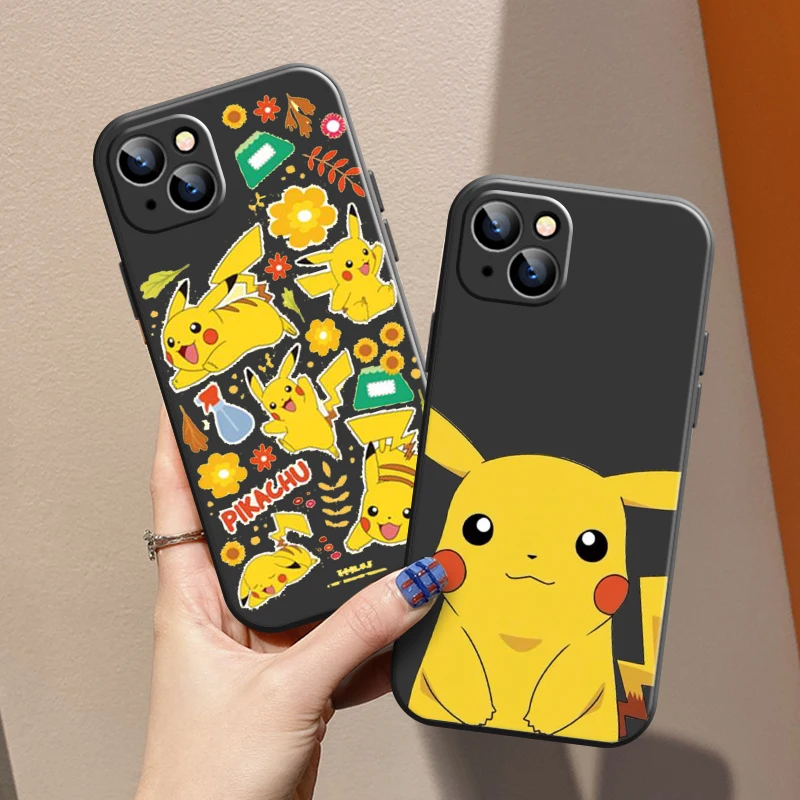 

Japan Pokemon Pikachu Phone Case For Apple iPhone 13 12 11 Pro 12 13 Mini X XR XS Max SE 6 6s 7 8 Plus Soft Coque
