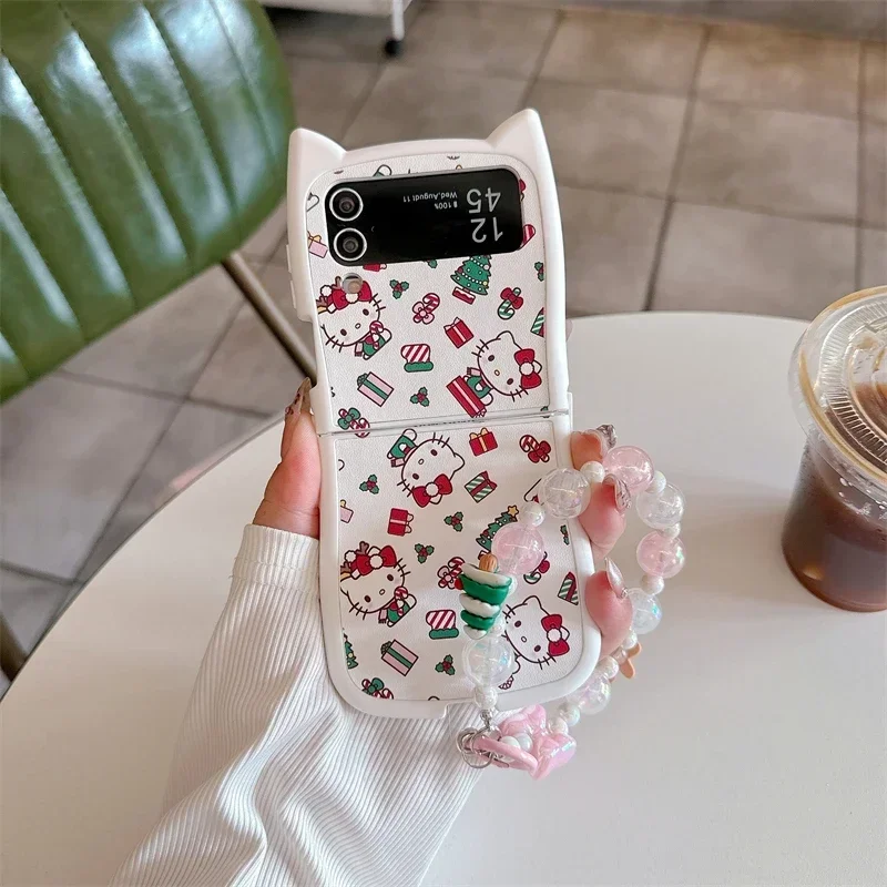 Милый мультяшный Sanrio Hello Kitty рождественский держатель на палец кольцо-подставка