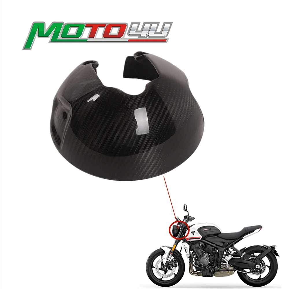 New For Triumph Trident 660 2021 2022 2023 Carbon Fiber Refit Headlight bowl Cafe Racer Motorcycle headlamp Rear Cover 1pc - купить по