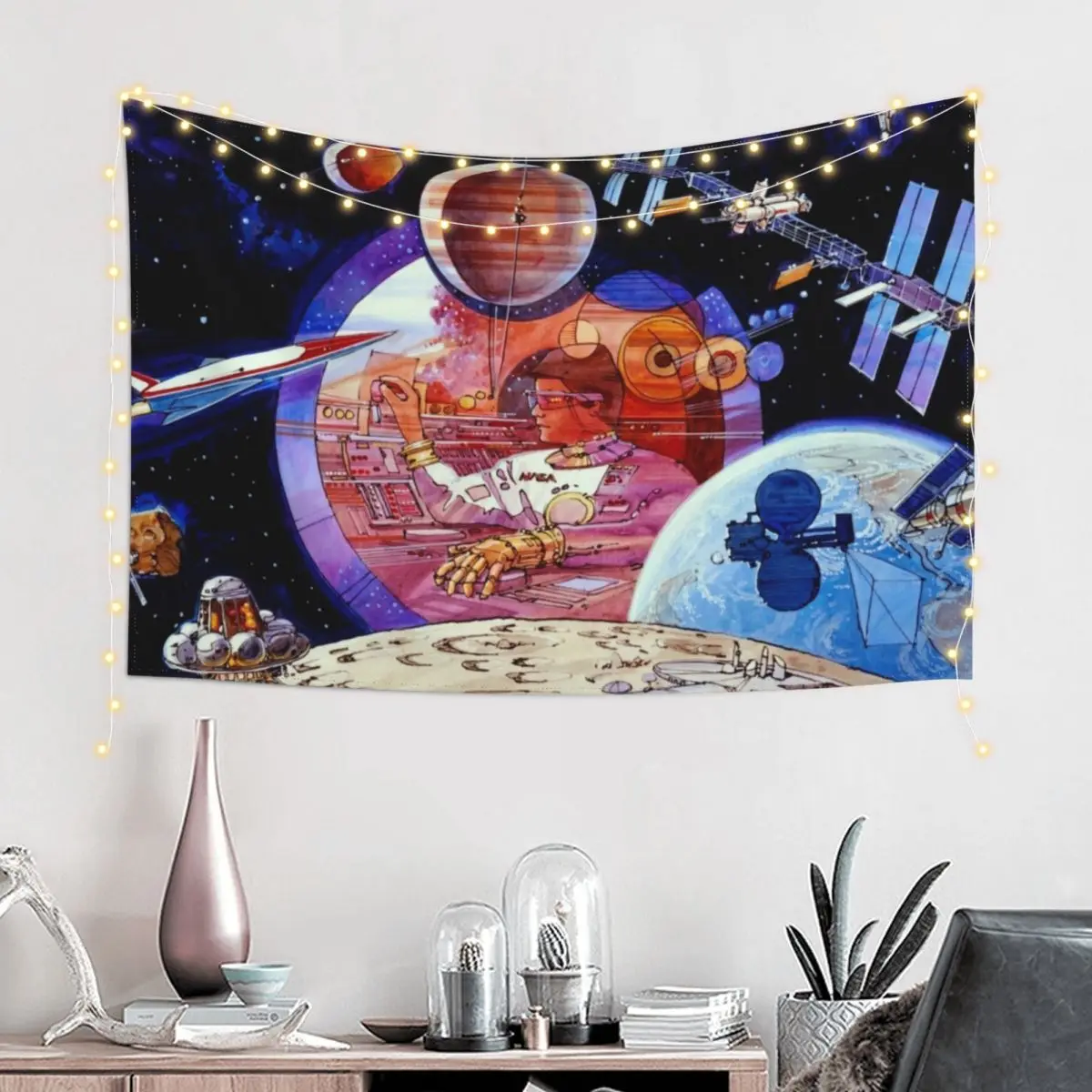 NASA ARC Ретро космический гобелен