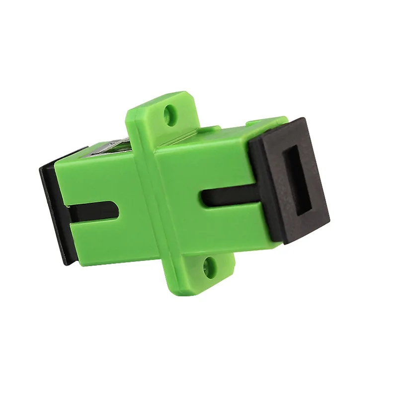 Wholesale Free Shipping 50 Pcs Singlemode SC APC Fiber Optic Connector Adapter Flange