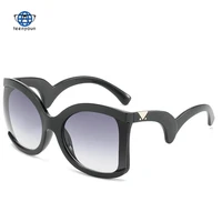 teenyoun eyewear new punk sunglasses fashion big frame sun glasses womens milan fashion runway glasse