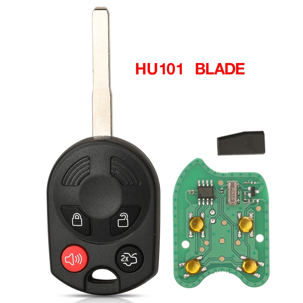 

Jingyuqin OUCD6000022 315/433 МГц идентификация микросхемы для Ford C-Max Edge Escape Focus Lincoln Mazda HU101/FO38 Blade