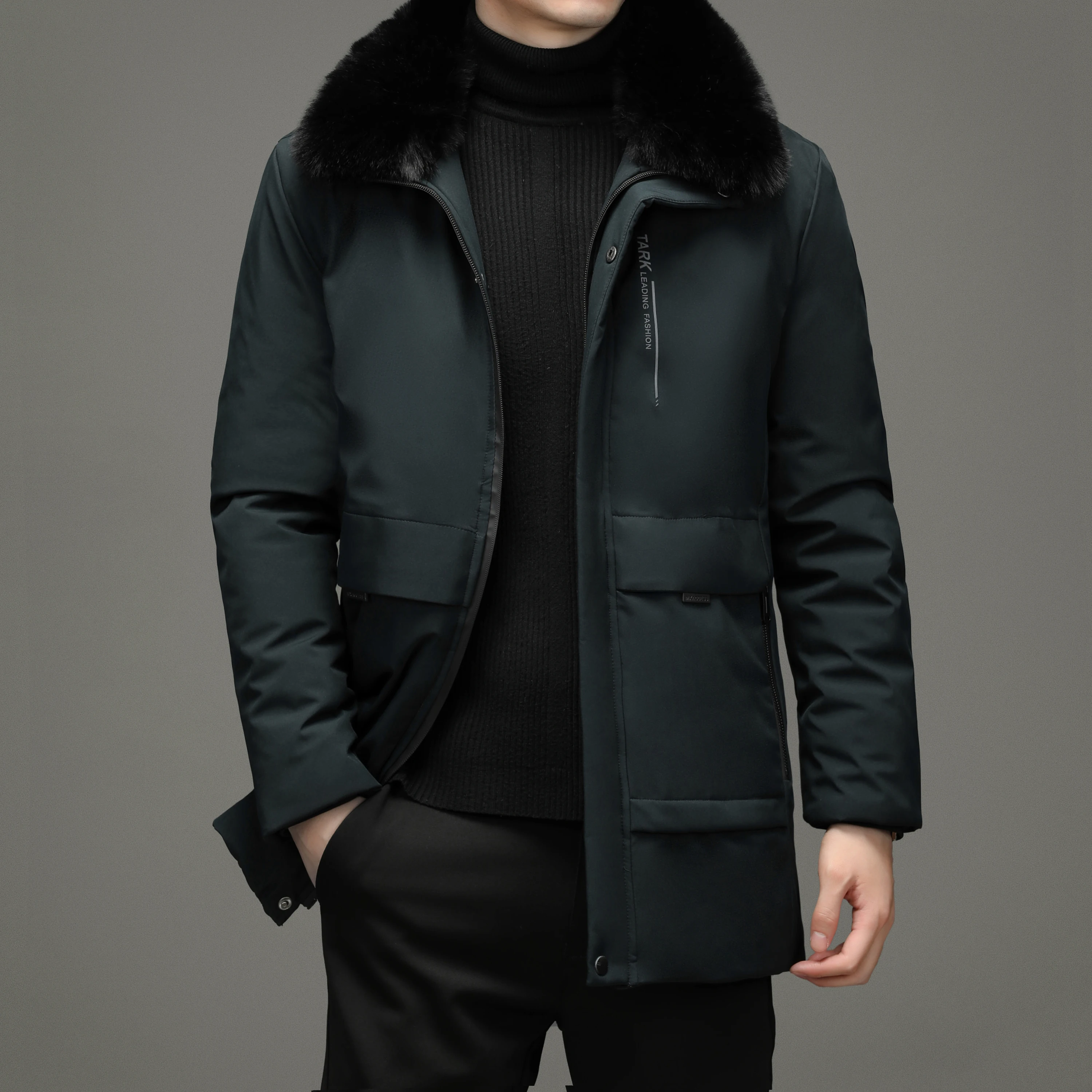 Winter Jacket Men Parkas Thicken Warm Coat Fashion Solid Vestes Jaqueta Masculina Erkek Mont Doudoune Homme Puffer Jackets 2022