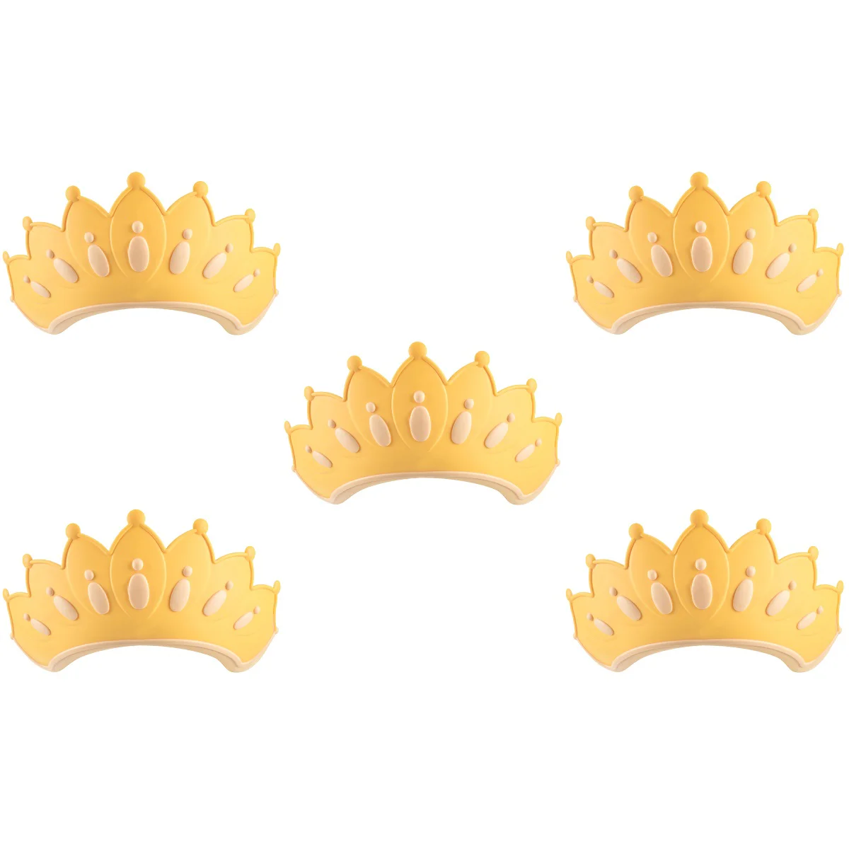 

5pcs Baby Shower Cap Baby Shampoo Hat Toddler Bathing Crown Toddler Shower Cap