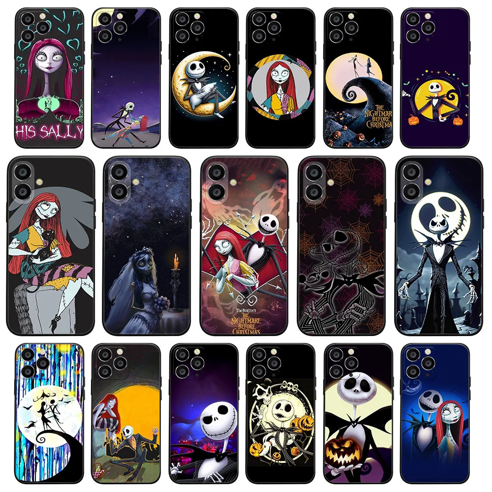 Матовый черный чехол для VIVO Y02 Y02S Y20i Y20a Y17 Y3 Y53S Y15S Y16 Y17S Y19 Y5S Y31 V23E KD-65 Corpse Bride