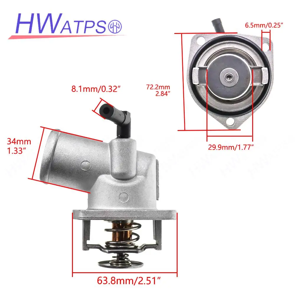 Подлинный 90573326 1338331 Термостат охлаждающей жидкости двигателя для Vauxhall Astra G Mk4 1.4 1.6