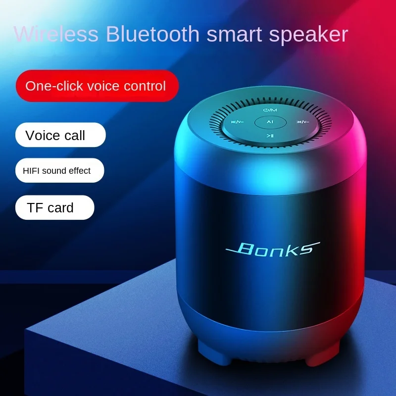 

Creative new AI wireless smart audio portable TWS series desktop computer card personality bluetooth speaker wholesale