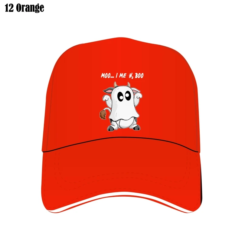 

Привидение корова Moo I Mean Boo смешной Хэллоуин корова Boo 100% хлопок Летняя мужская Новинка Oversunscreend Bill головные уборы женские повседневные регул...