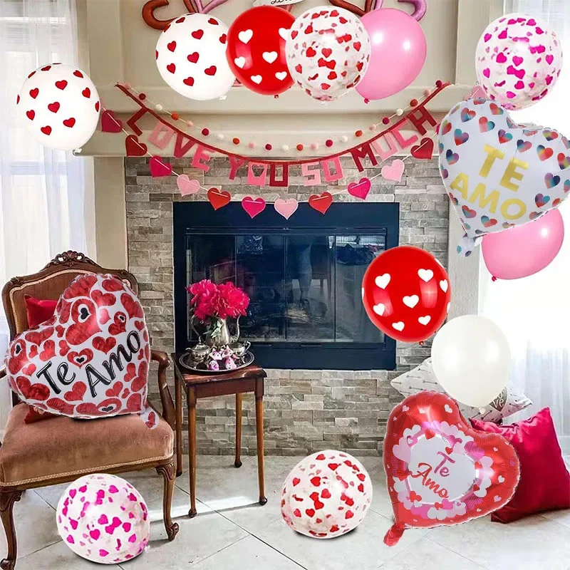 10 шт. воздушные шары в виде сердца 18 дюймов