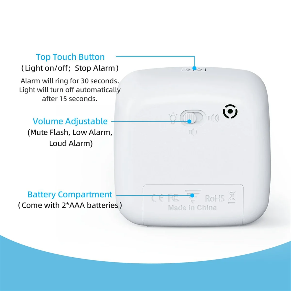 60-минутный визуальный таймер с ночником таймером обратного отсчета Pomodoro