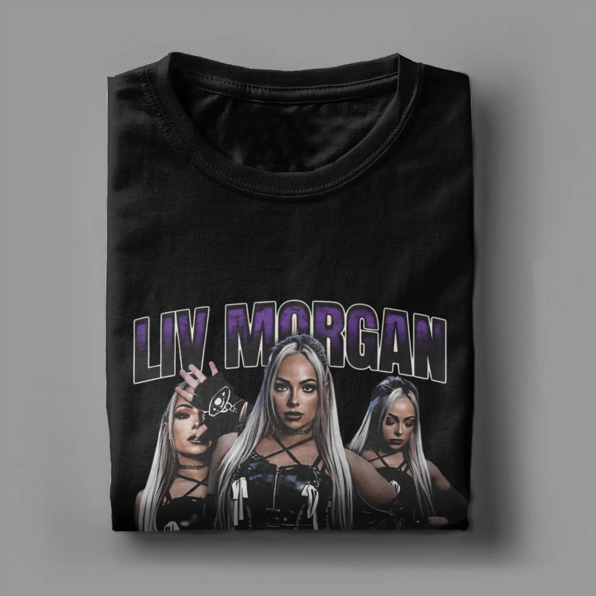 Фото Футболка Liv Morgan, мужская футболка REVENGE, винтажная футболка из чистого хлопка, футболки с круглым вырезом и короткими рукавами, одежда больших размеров №4