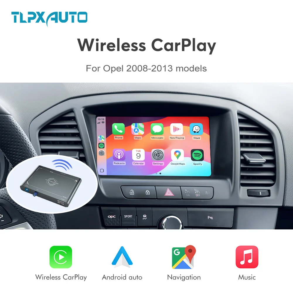 Беспроводной Carplay Android Auto Box для Opel astra insignia mokka zafira cascada meriva 2008-2013, комплект для модернизации AirPlay Mirror Link