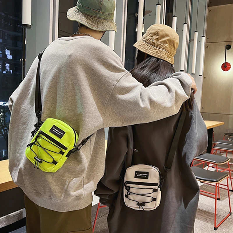 Mini Crossbody Sport Mobile Phone Bag Canvas Fashion New 2023 Luxury Designer Solid Waterproof Oxford Cloth Durable Casual Tote