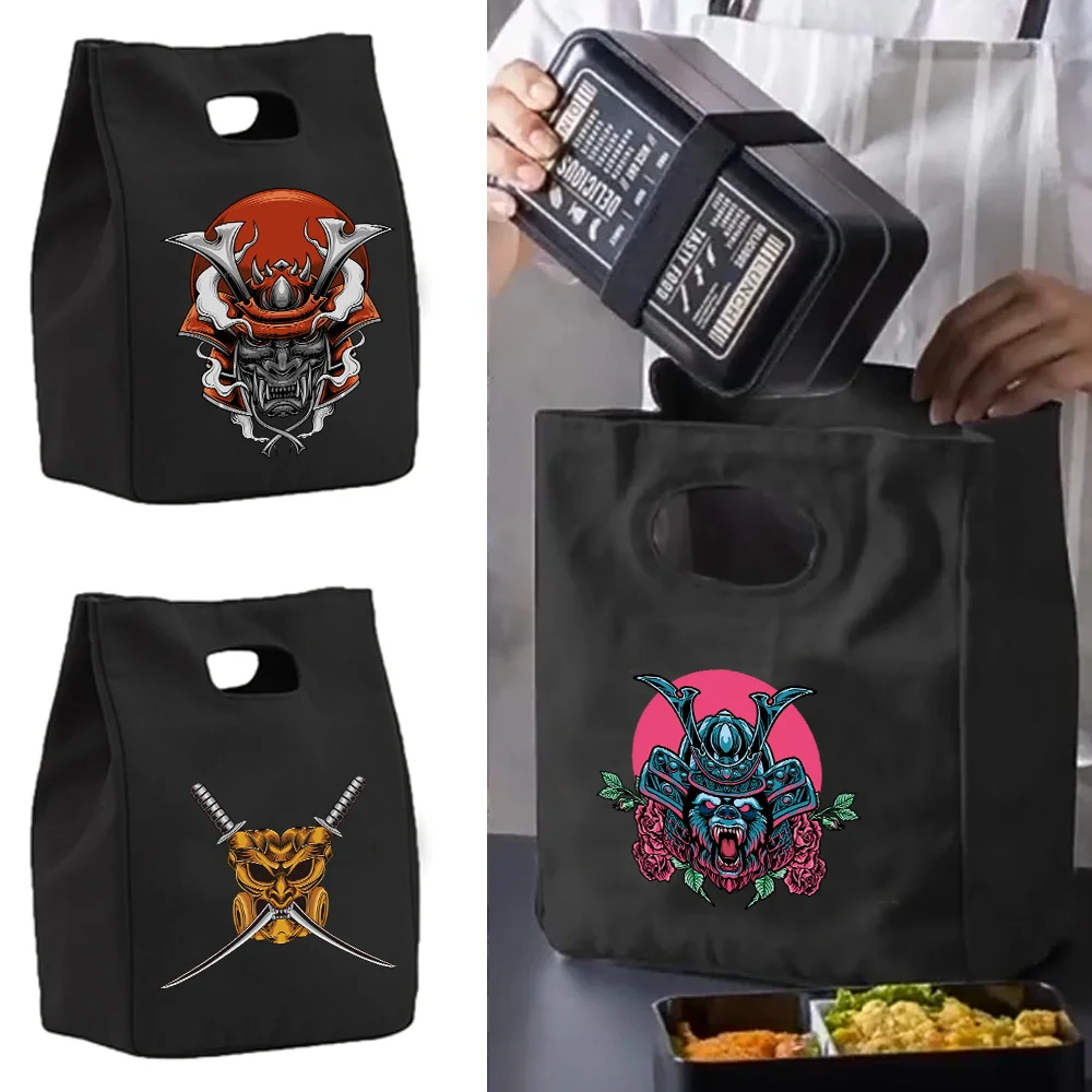 Handbags For Work Canvas Picnic Box Monster Pattern