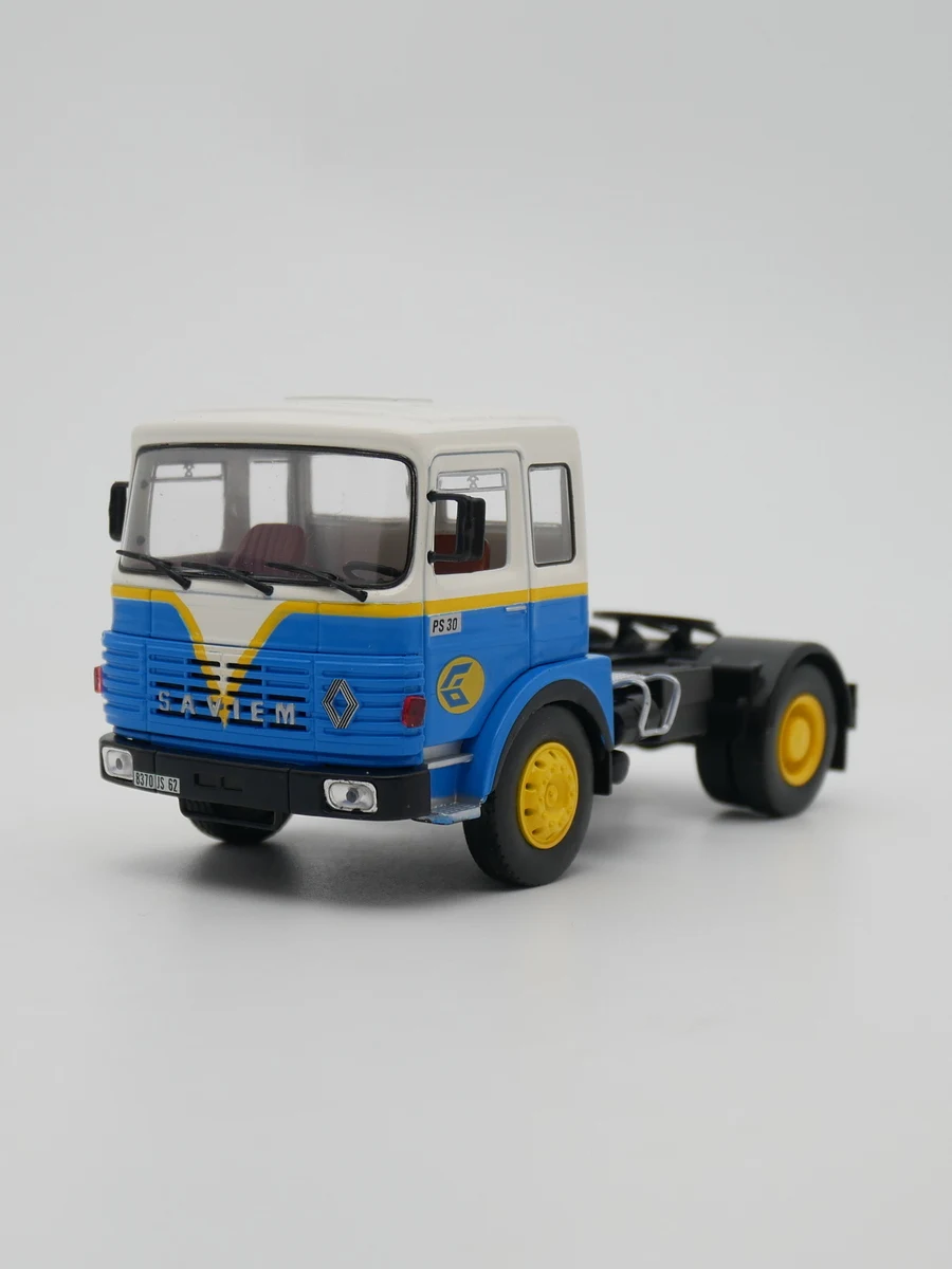 Фото Коллекционная модель Diecastixo 1:43: Грузовик-контейнеровоз Renault Saviem PS30 1977 года, литая под давлением, из сплава, игрушка-подарок №2