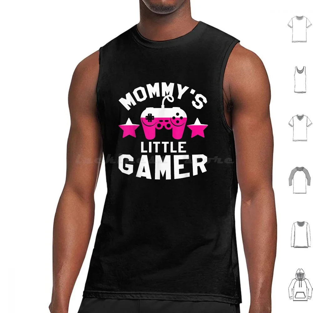 

Mommy'S Little Gamer-Gamer Mom Tank Tops Print Cotton Gamer Gaming Mommys Little Gamer Little Games Game Twitch