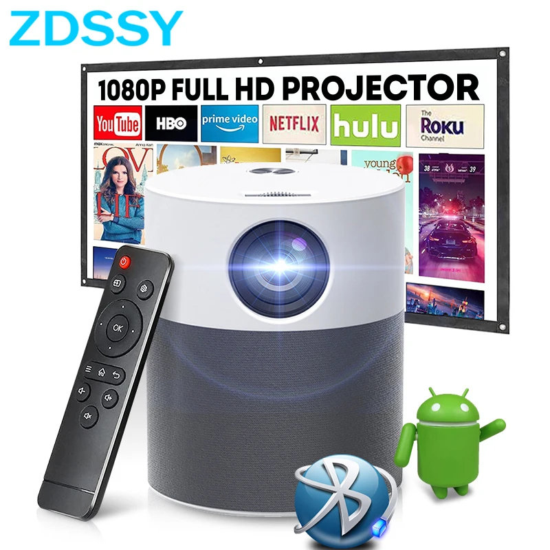

ZDSSY P40 лучевой проектор 1080P встроенное 4K Поддержка видео Full HD LED Bluetooth мини Android умный проектор для домашнего кинотеатра