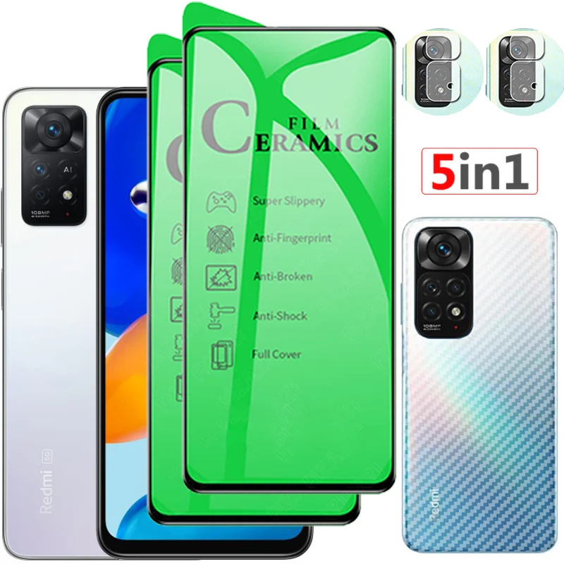 

HD Ceramic Film For Xiaomi Redmi Note 11 10 Pro Soft Glass Redmi Note10 10S 11S Screen Protector Note11 Pro Plus 5G Camera Lens