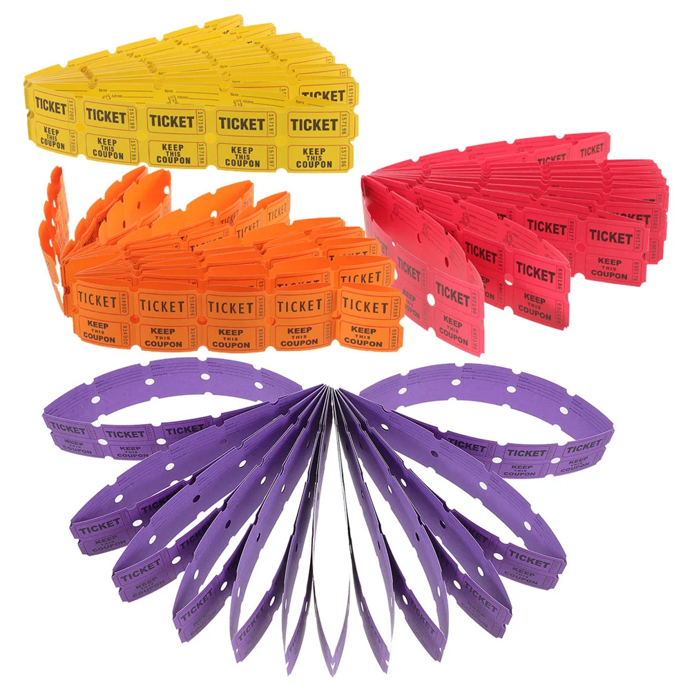 400 шт. бумажные лотерейные билеты для мероприятий этикетки универсальные