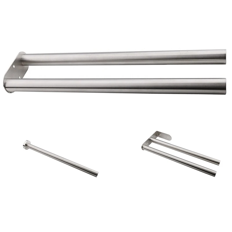

Towel Holder Stainless Steel Kitchen Bathroom Towel Holder For Towels Bar Rail Hanger Towel Rack