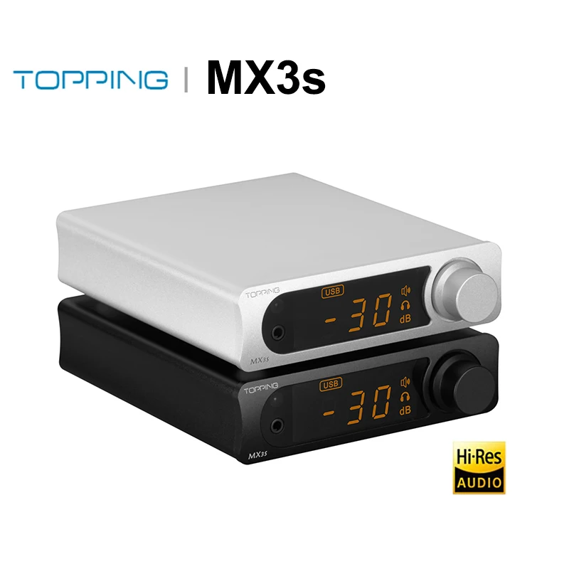 TOPPING MX3S Универсальный усилитель для наушников Hi-Res Audio ЦАП с дистанционным