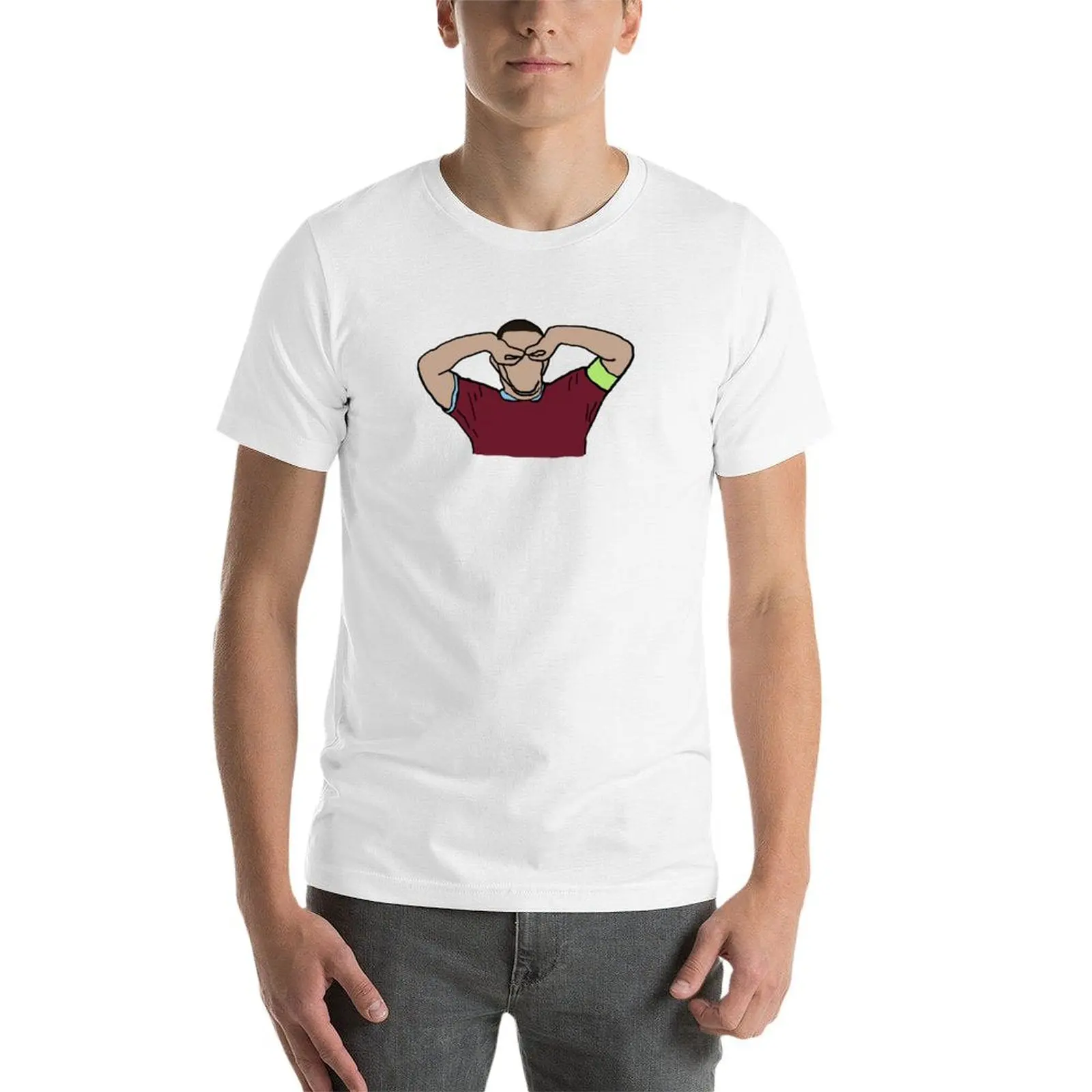 Фото John McGinn Celebration - Aston Villa Fan Designs Футболка хлопковая футболка 100% футболка мужская хлопок №4