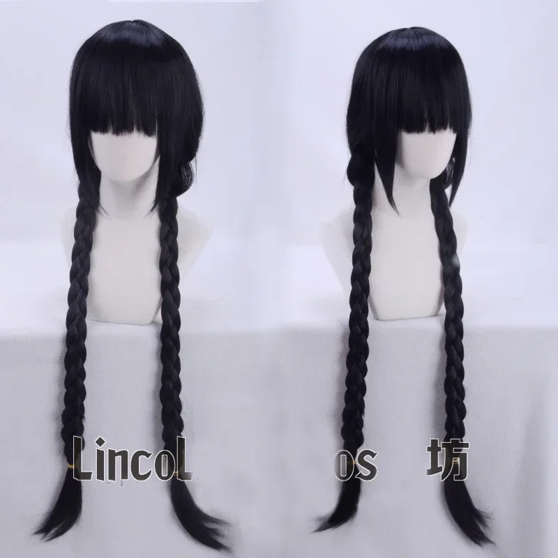 ЧЕРНЫЙ ЛАГОН Roberta Rosarita Cisneros 100 см длинный плетеный черный парик для косплея с