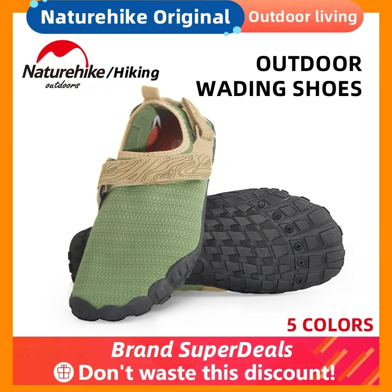

Naturehike Original Quick-Dry Wading Shoes Unisex Water Shoes Breathable Antiskid Outdoor Sports Wearproof Beach Rubber Sneakers