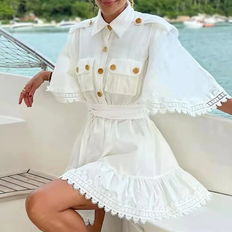

Chic and Elegant Dresses for Women 2022 Luxury Birthday Party Summer Female Festival Clothing Casual Floral Holiday Outfits