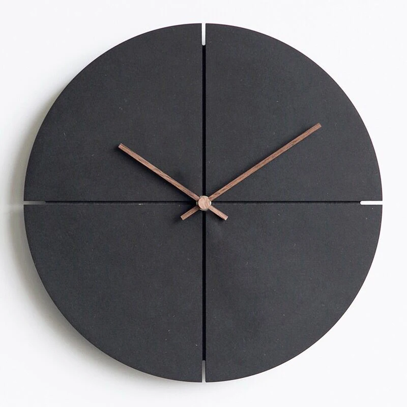 

Wooden Wall Clock Nordic Minimalist Wooden Wall Clocks Living Room Personality Household Watches Silent Wall Clocks Home Decor