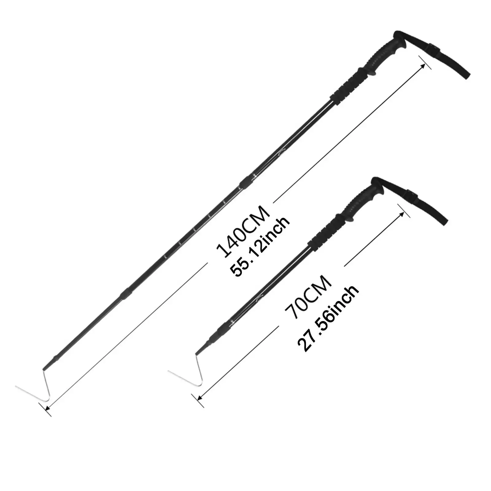 Змеиный крючок Professional выдвижной легкий длиной 70-140 см