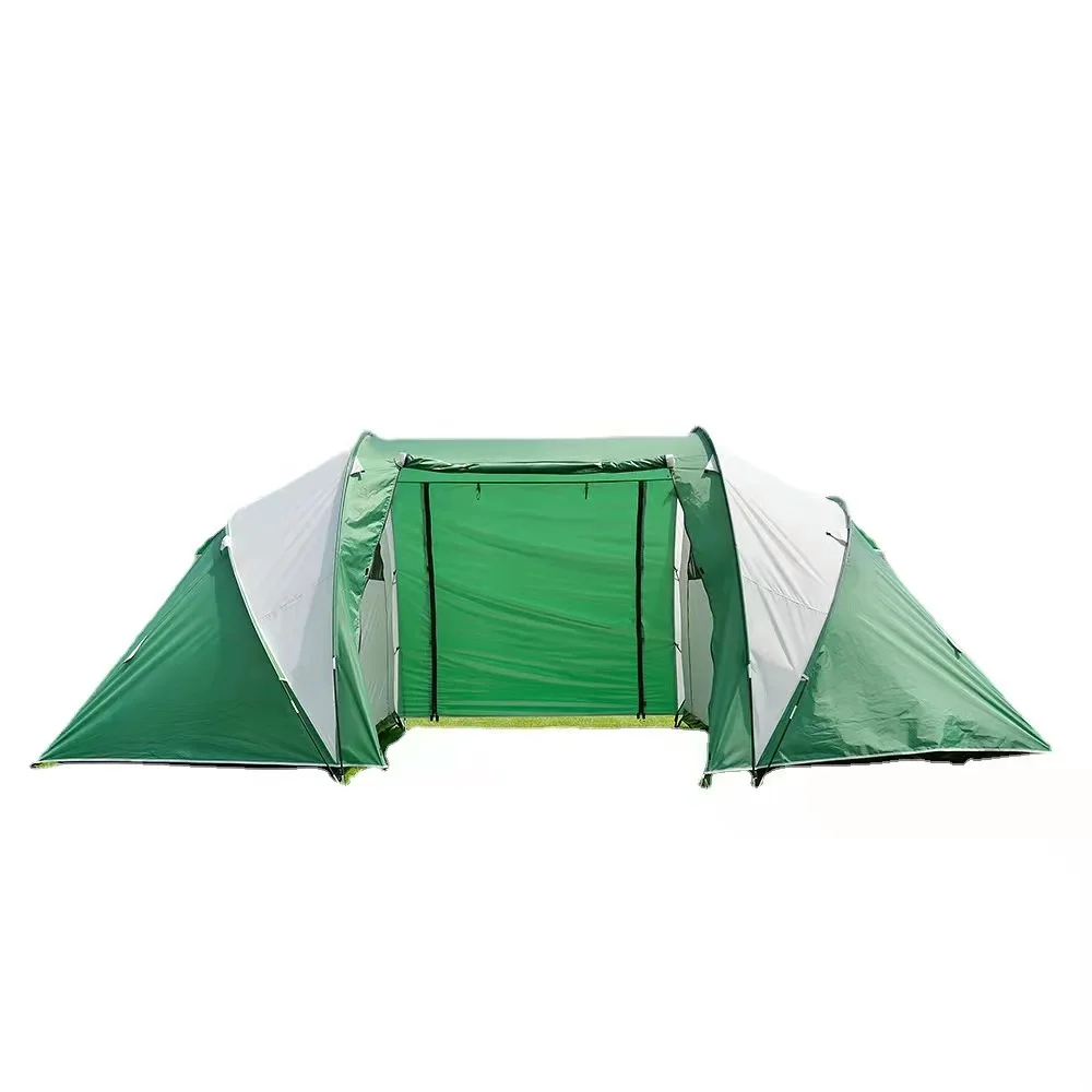 

Наружная палатка Водонепроницаемая Солнцезащитная двухкомнатная туннельная семейная палатка на 8 человек
