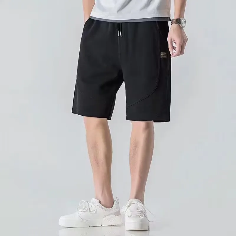 New Men's Shorts Casual Summer Solid Color Capris Fashion Loose Fit Sports Shorts for Men