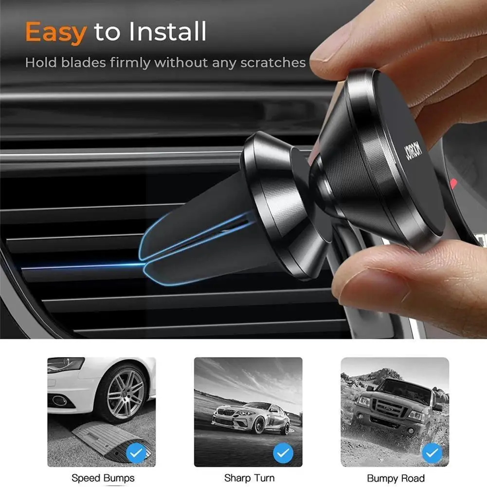 

Магнитный автомобильный держатель для телефона IPhone Samsung, магнитное крепление с поворотом на 360 градусов, автомобильный держатель для телефо...